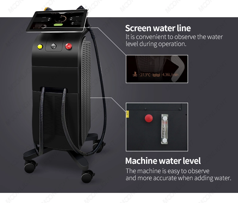 755nm Alexandrite BIOS Electrolysis Cold Laser Machine Armpit Laser Hair Removal Machine Standing Ice Laser Stationary