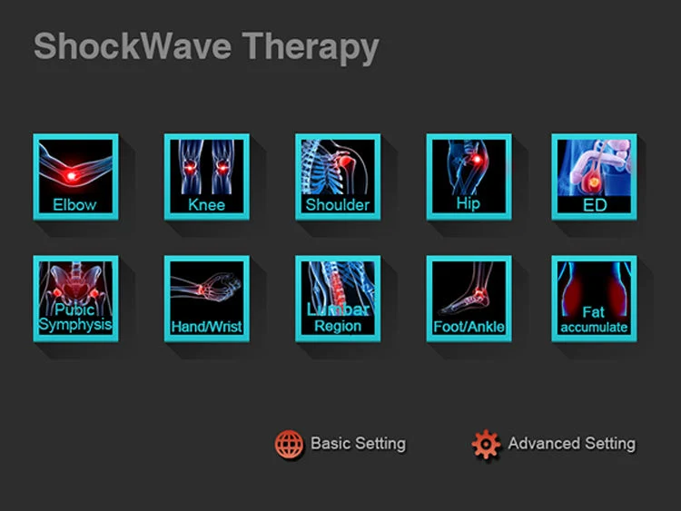 OEM ED Mecan Shock-Wave-Therapy-Machine-Price Accessories Portable Pneumatic Device Shock Wave Therapy Shockwave