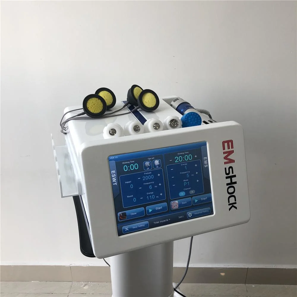 Sports Injury Training Post-Exercise Recovery EMS+ Eswt Shockwave Body Slimming Radial Shockwave Therapy Machine