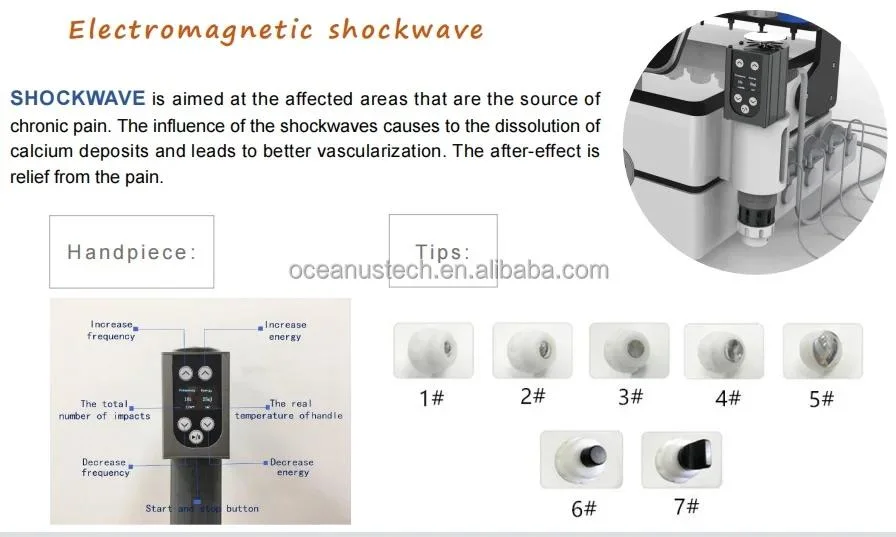 3in1 EMS Shock Wave Therapy Tecar Smart Tecar Ret Cet Therapy Pain Relief Shockwave 4 in 1 Machine