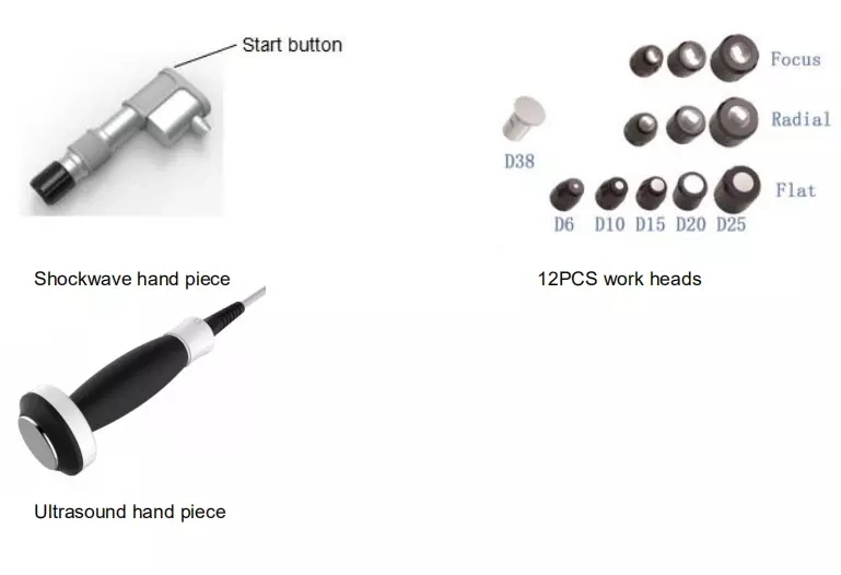 1-3MHz Therapeutic Ultrasound Shockwave Therapy Machine Pain Relief