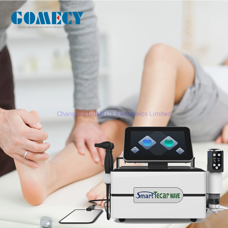 Portable RF Cet Ret Smart Tecar Therapy Shockwave Physical Therapy Device