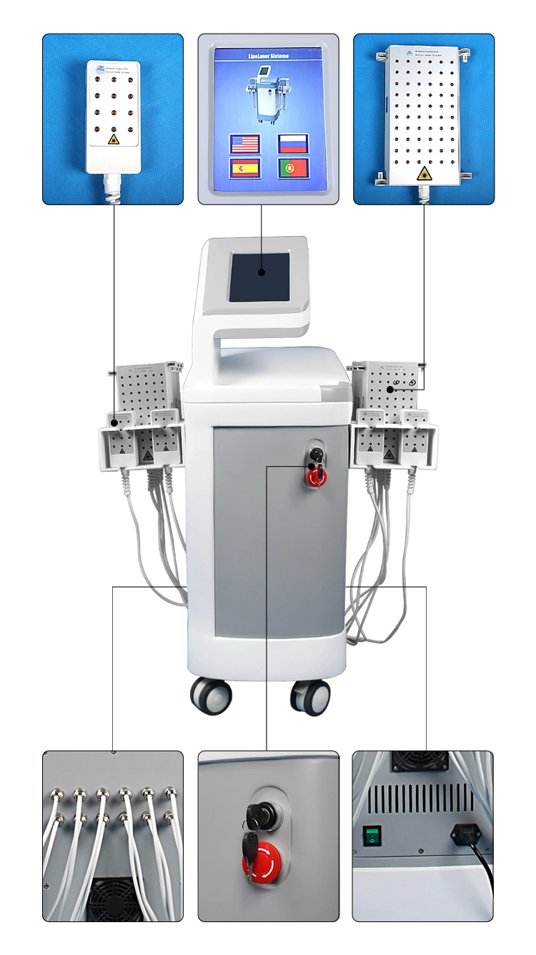 Good Effect Diode Laser Lipo Laser Lipolysis Beauty Machine 12 Paddles Laser Machine