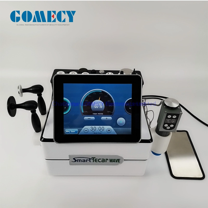 3 in 1 EMS Ret Cet RF 448kHz Pain Relief Tecar Shockwave Therapy Machine