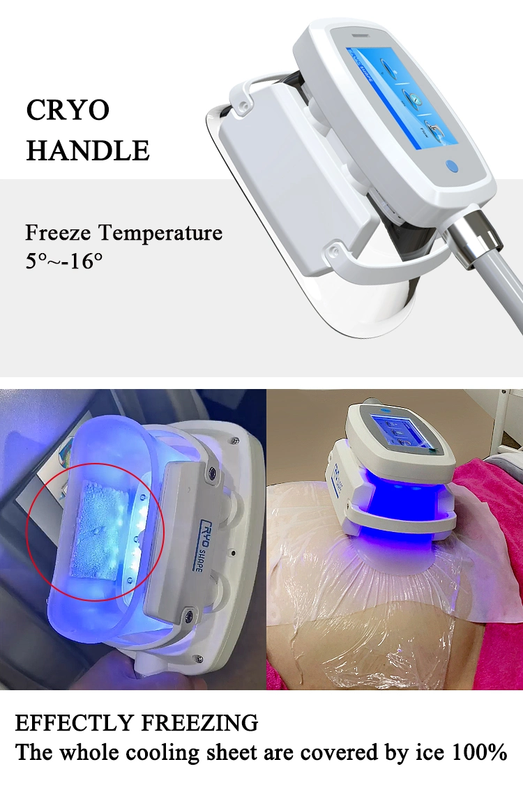 Multifunction Cryo Handle Cool Body Sculpting RF Shock Wave Therapy Equipment