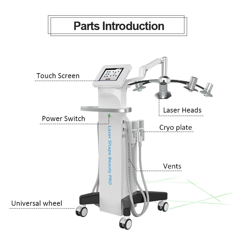 6D Lipo Laser Non-Invasive 532nm Laser Green Red Light Cold Fat Removal Cellulite Removal Body Shaping Weight Loss Cryolipolysis Fat Removal