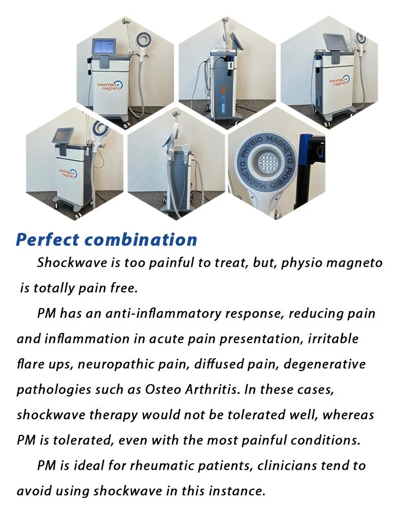 New Arrival Physio Pain Therapy Extracorporeal Magnetic Transduction Shockwave Infrared Therapy Machine
