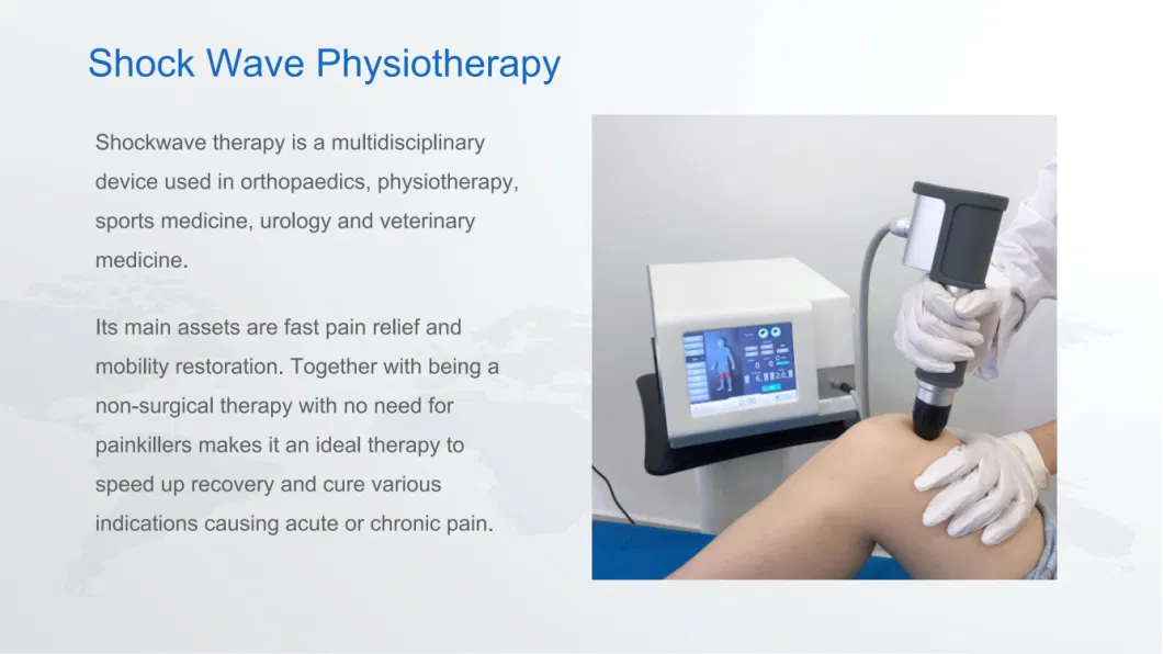 Pneumatic Ballistic Shock Wave Therapy Machine Physiotherapy for for ED Therapy/Cellulite Treatment Rehabilitation Device