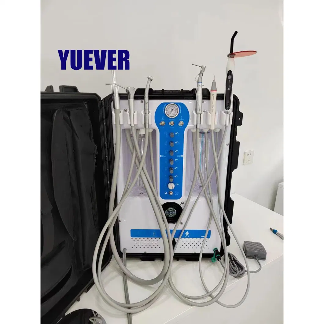 China Factory Low Price Greeloy Portable Dental Mobile Delivery Unit with 600W Air Compressor