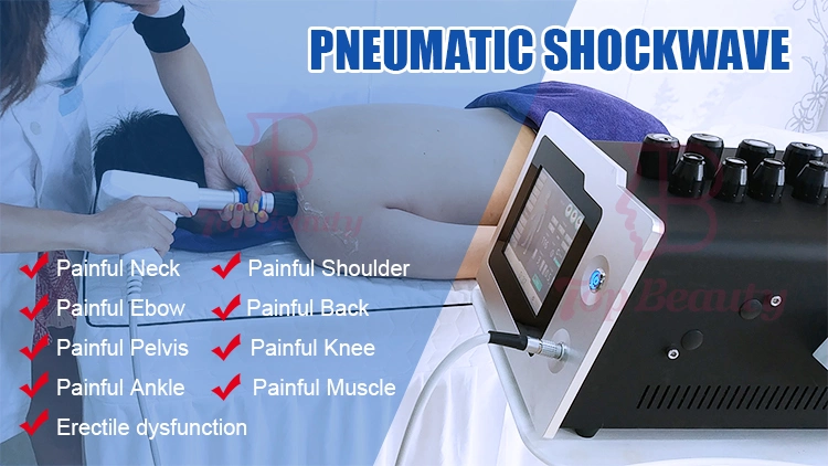 Pneumatic Eswt Acoustic Shock Wave Physical Therapy Device Eswt Shockwave Therapy Machine for ED