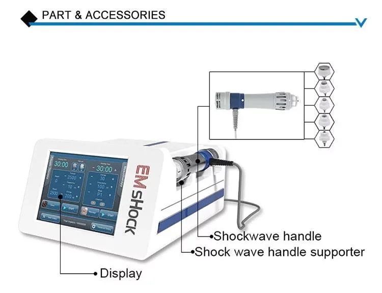 Training Post-Exercise Recovery EMS+Shockwave Physiotherapy Pain Relief ED Treatment Shockwave Therapy Machine