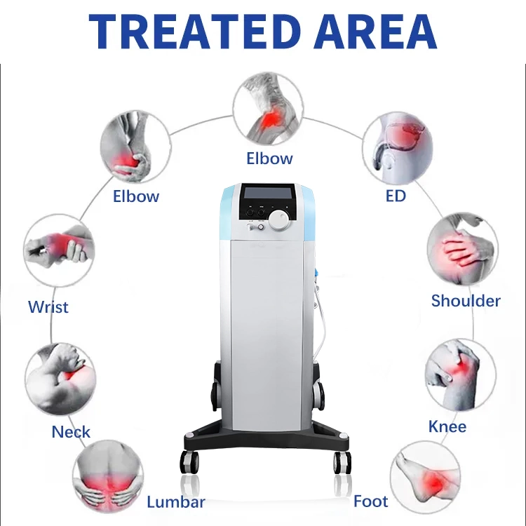 Physiotherapy Equipment Eswt Extracorporeal High Intensity Focused Pneumatic Shockwave Therapy Machine