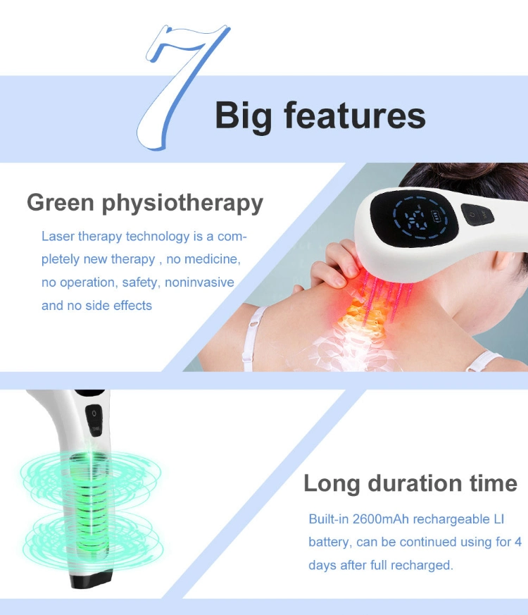 Laser Physiotherapy Acupuncture Hand Held Unit for Pain Relief