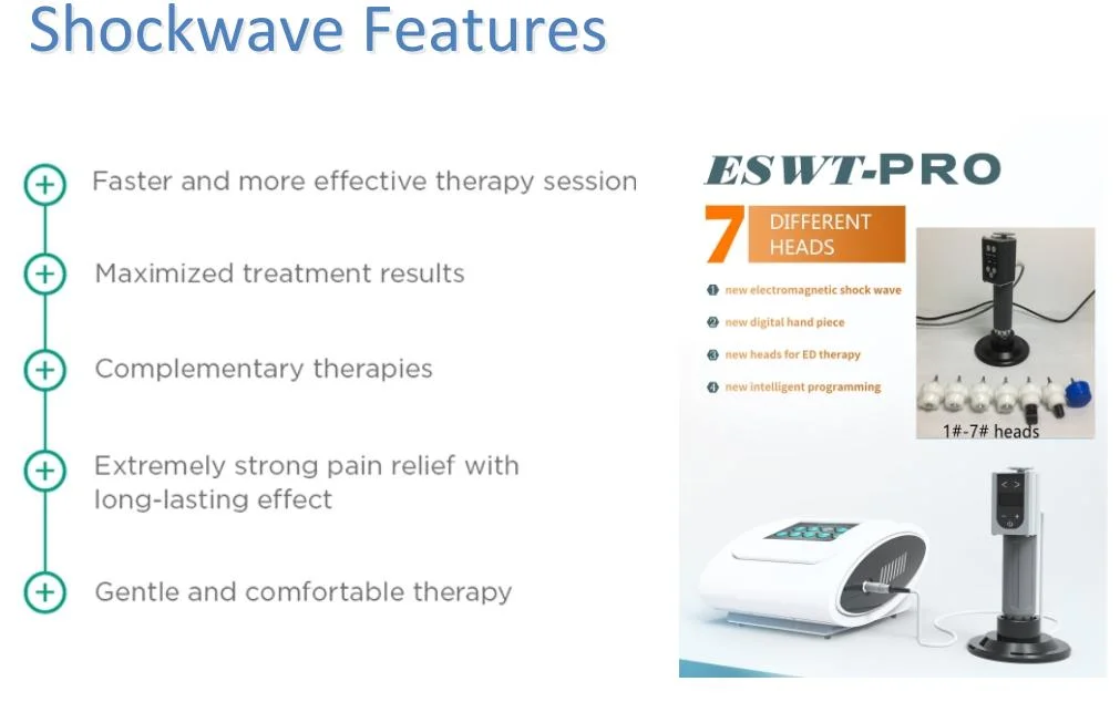 Newest Electromagnetic Shockwave Therapy Machine with ED System