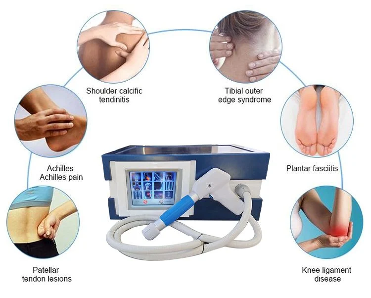 Physiotherapy Equipment Medical Portable Ultrasound Shockwave Therapy Machine for Pain Relief