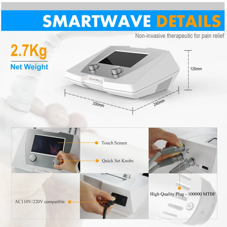 Portable Eswt Device Shock Wave Therapy Equipment for Muscular Pain