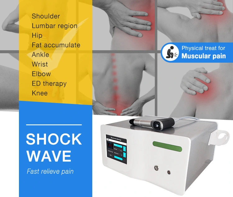 Shockwave Therapy Machine for Pain Relief Sport Injury ED Treatment