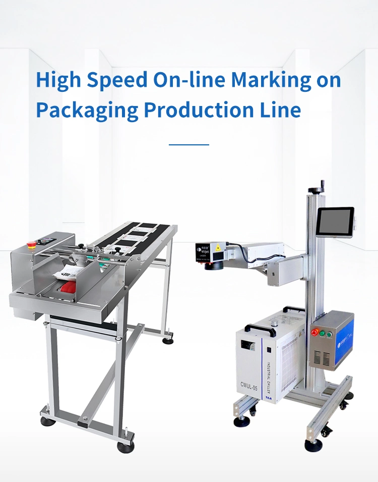 on-Line High Speed Laser Marking Machine Cold UV Laser for Superfine Plastics Coding