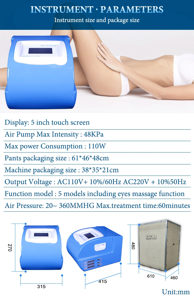 Factory Directly Slimming Suit Sir Wave Therapy System Suspender+Sleeve 24 Air Cells Infrared Loss Weight Beauty Machine Br611