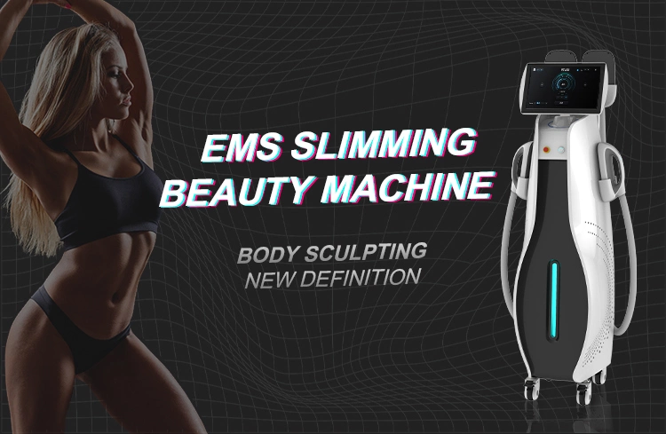 4 Handles EMS Shock Wave Body Sculpting Therapy Muscle Tighten Slimming Machine