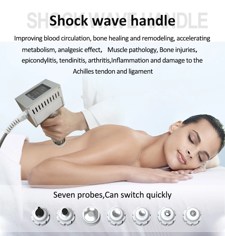 Portable 2 in 1 448K RF Skin Care and Shockwave Physical Therapy ED Tratment Beauty Machine