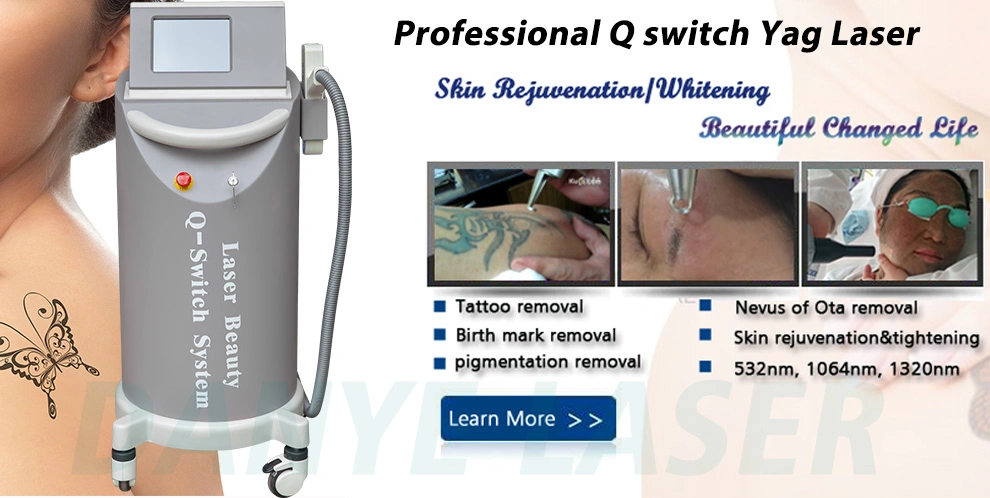 TUV and CE Approved Picosecond ND YAG Laser Tattoo Removal 1064nm 532nm Pigment Removal