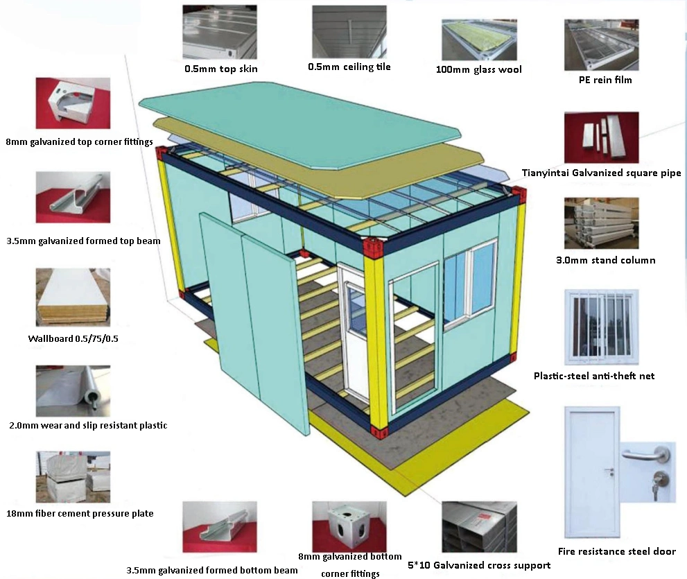 Prefab Container House Customized Steel Box Creative Modular House Tiny Houses Modular Home