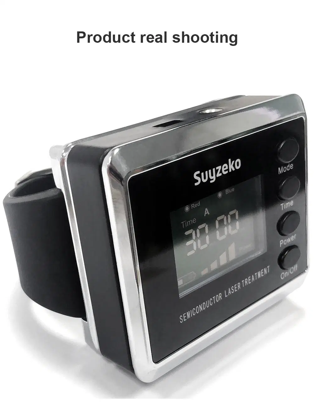 Home Portable Digital High Blood Glucose Watch Lllt Cold Laser Rhinitis Device