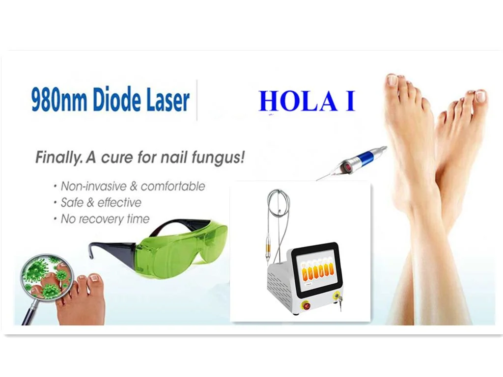 Newest 5 in 1 Nail Fungus Physiotherapy 980nm Laser Vascular Spider Vein Removal Physical Therapy Pain Relief Machine