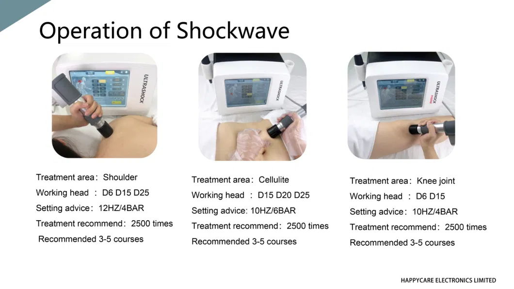 Hc-N040 New Arrival Ultrasound Ultrashock Portable Shockwave Therapy Machine