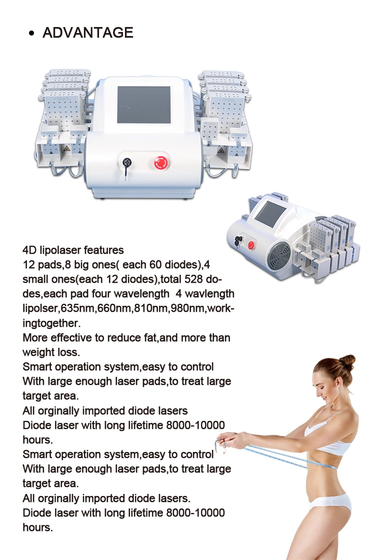 2022 Macchinario Lipolaser Costo Lipolaser 4D Body Slimming Machine Factory Price