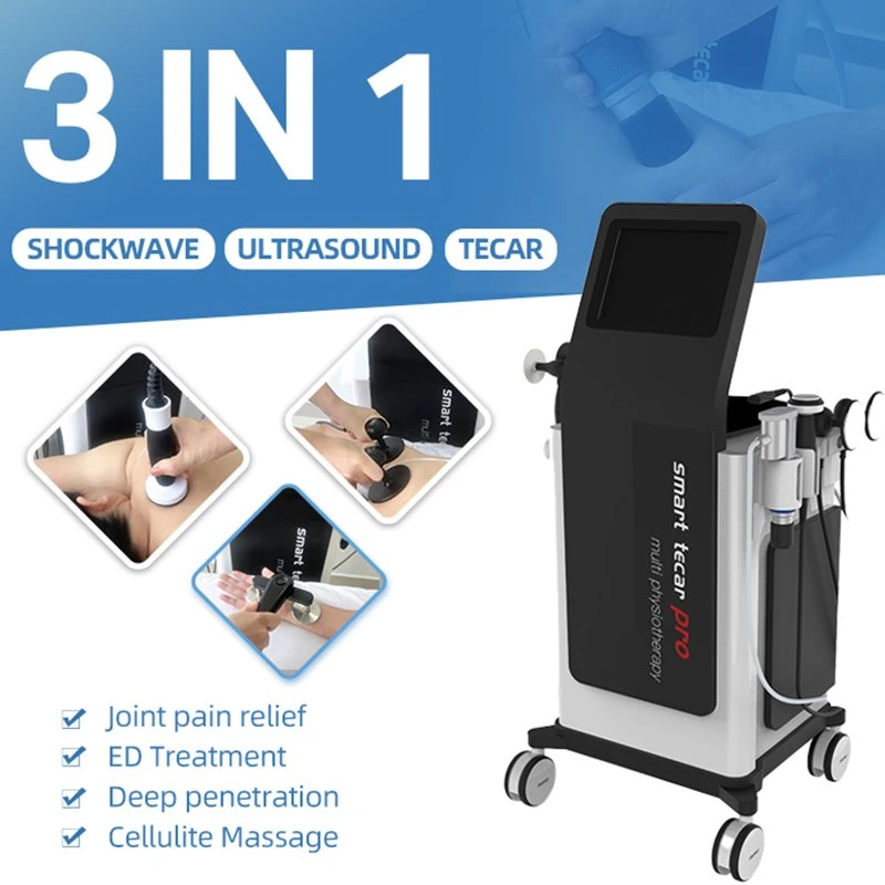 3 In1 Cer Ret RF Shockwave Physical Therapy Machine for Clinic