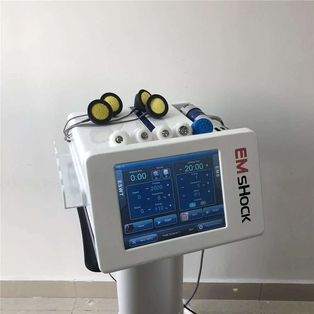 Training Post-Exercise Recovery EMS+Shockwave Physiotherapy Pain Relief ED Treatment Shockwave Therapy Machine