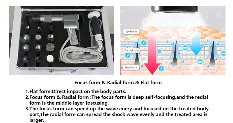 Portable Ultrasound Pneumatic Shock Wave Erectile Dysfunction Focused Eswt Shockwave Therapy Machine for Physical Therapy