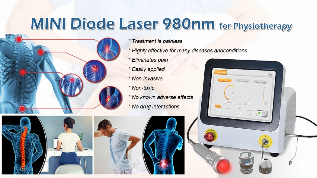 Top Sale Physiotherapy Equipment Laser 980nm Therapy Therapeutic Pain Relief