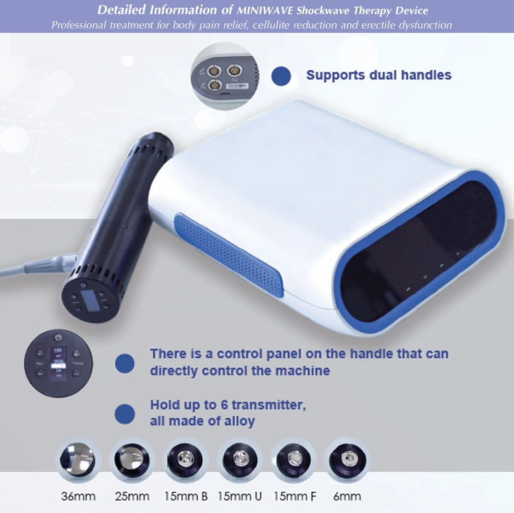 OEM/ODM Miniwave Radial Pulse Wave Therapy Device / Acoustic Wave Therapy Machine