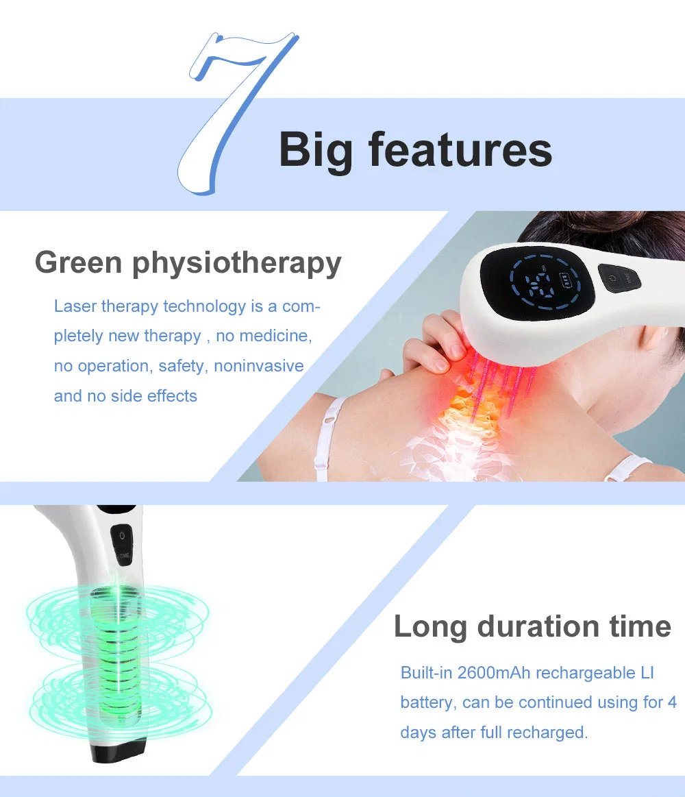 Cold Laser Treatment Neck Pain Relief Muscle Relax Pgysical Therapy Machine