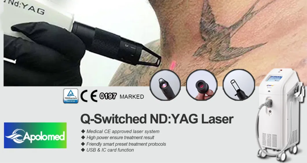 Long Life Modern Physiotherapy Equipment Lipo Shockwave Therapy Tattoo Spot Removal Laser Machine