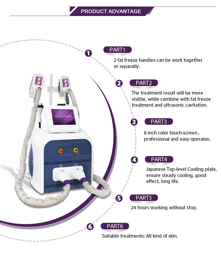 Cellulite Fat Freezing Machine Portable for Belly Leg Arm