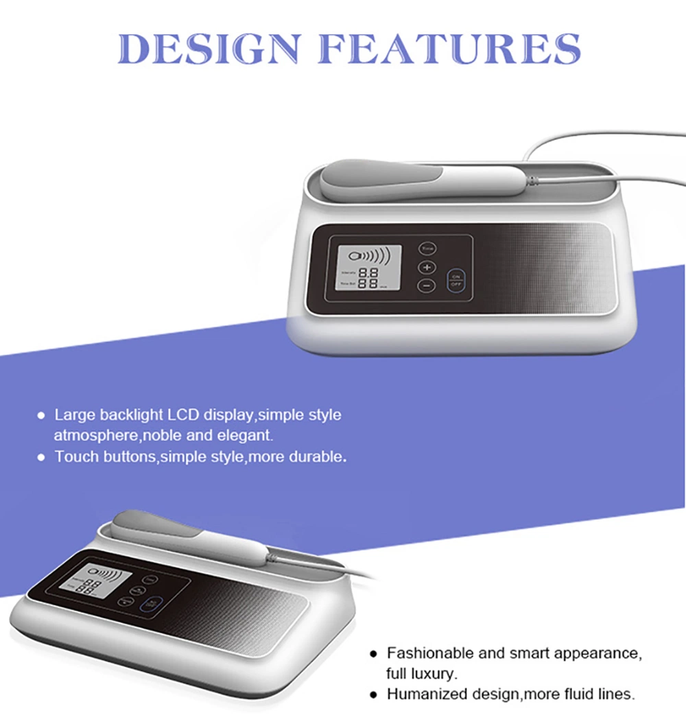 No Radiation No Side Effects Improve Partial Blood Circulation Adjustable Ultrasound Shock Wave Therapy Equipment