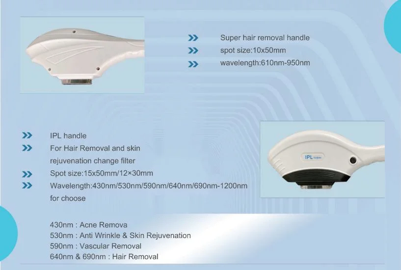 Double Handle High Power IPL+808 Diode Laser Hair Removal Permanent Vascular Removal 755 808 940 1064 Diode Laser Hair Removal Machine