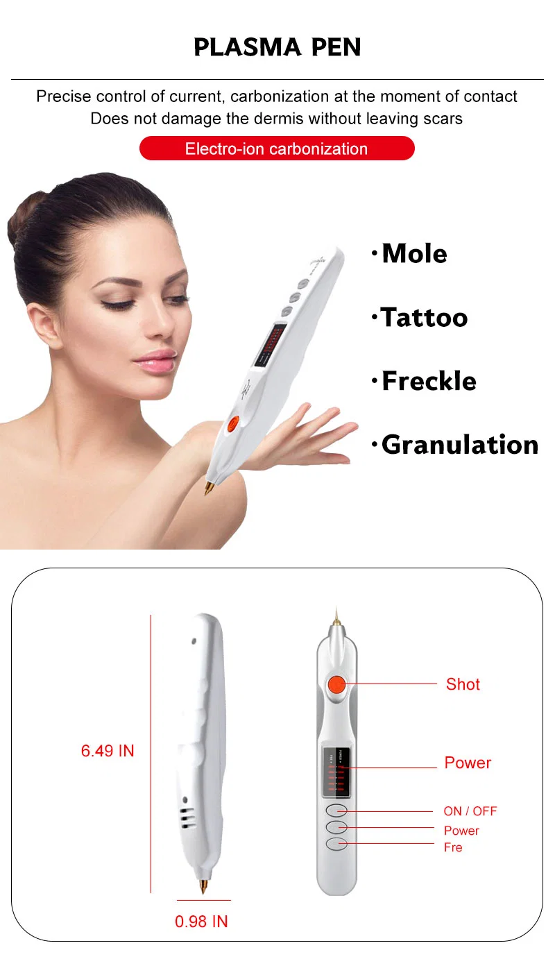 Wrinkle Removal Beauty Salon Equipment Cold Plasma Pen for Eyelid Lift