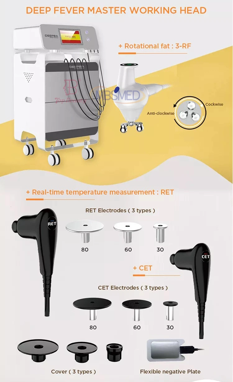 High Frequency Indiba Cet Ret Healt Body slimming Res Physical Therapy Facial Skin Care Deep Beauty Machine 448kHz