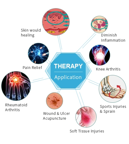 Portable Handheld Low Level Laser Therapy Device for Pain Relief with Tens