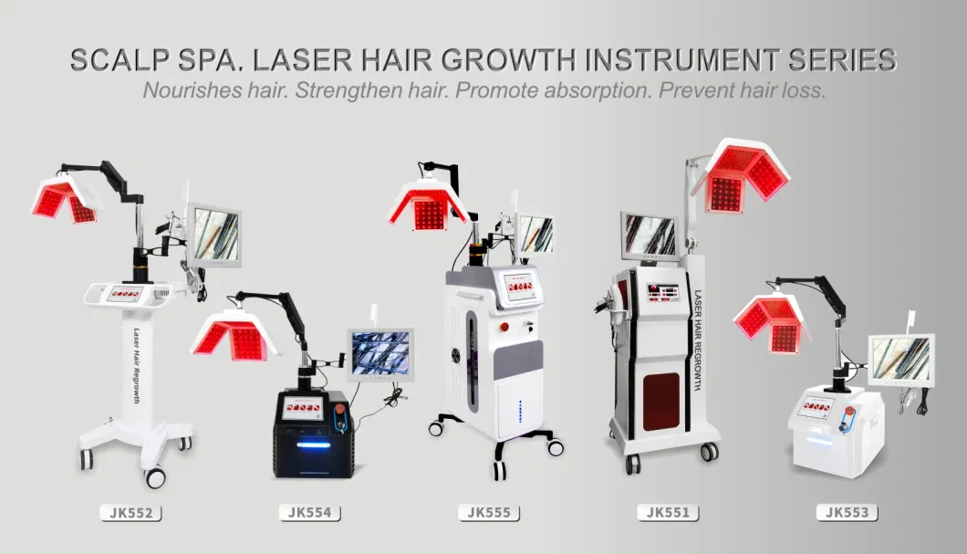 Professional Hair Growth Machine 650 Nm Low Level Laser Anti Hair Loss Hair Growth Device with Follicles Scanner