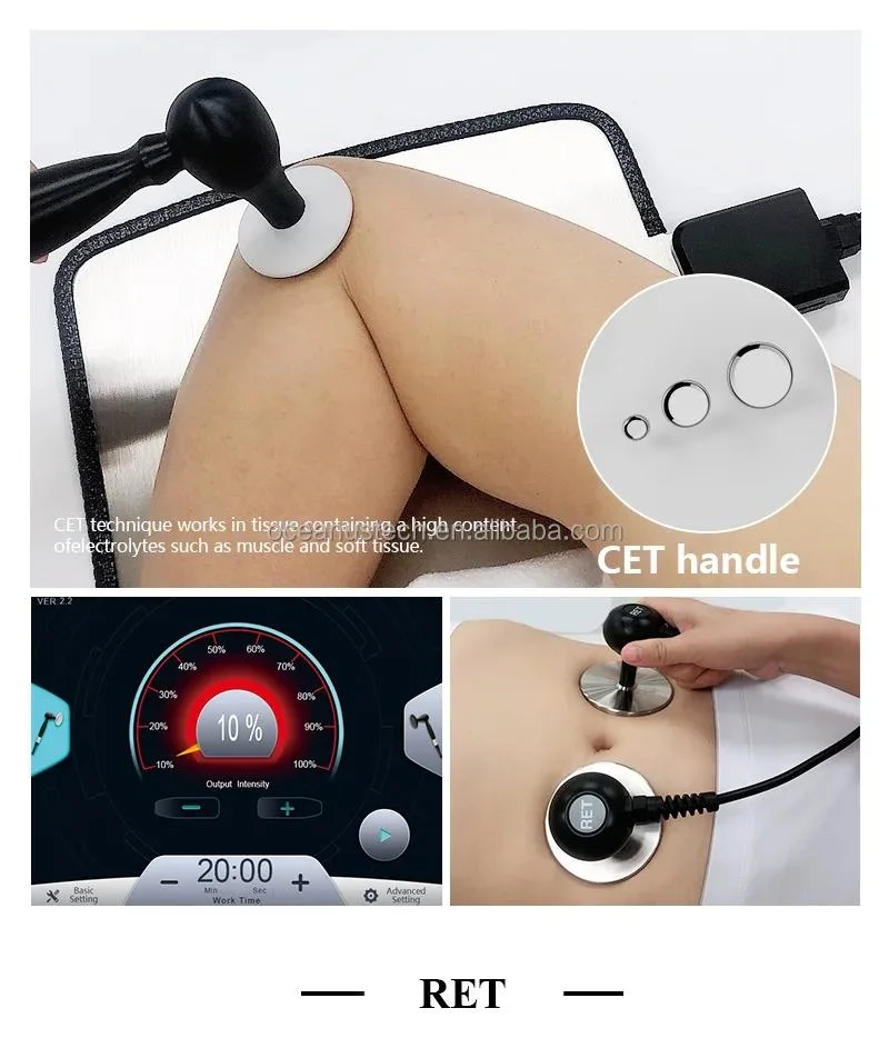 3in1 EMS Shock Wave Therapy Tecar Smart Tecar Ret Cet Therapy Pain Relief Shockwave 4 in 1 Machine