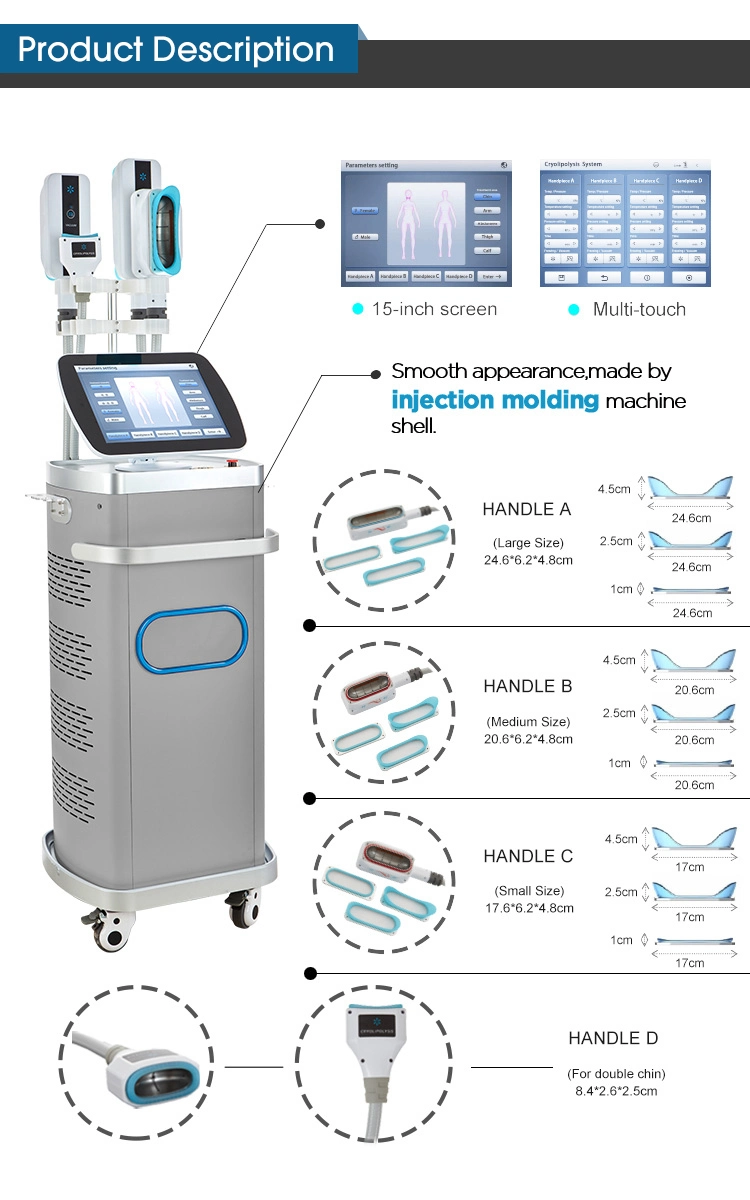 Acoustic Wave Therapy / Cryo Ultrasonic Cavitation Weight Loss Equipment