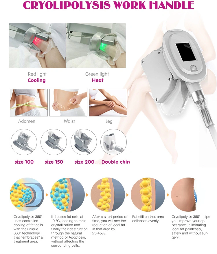 2 in 1 Extracorporal Shock Wave Cryolipolysis Therapy Medical Equipment Pain Relief Fat Loss