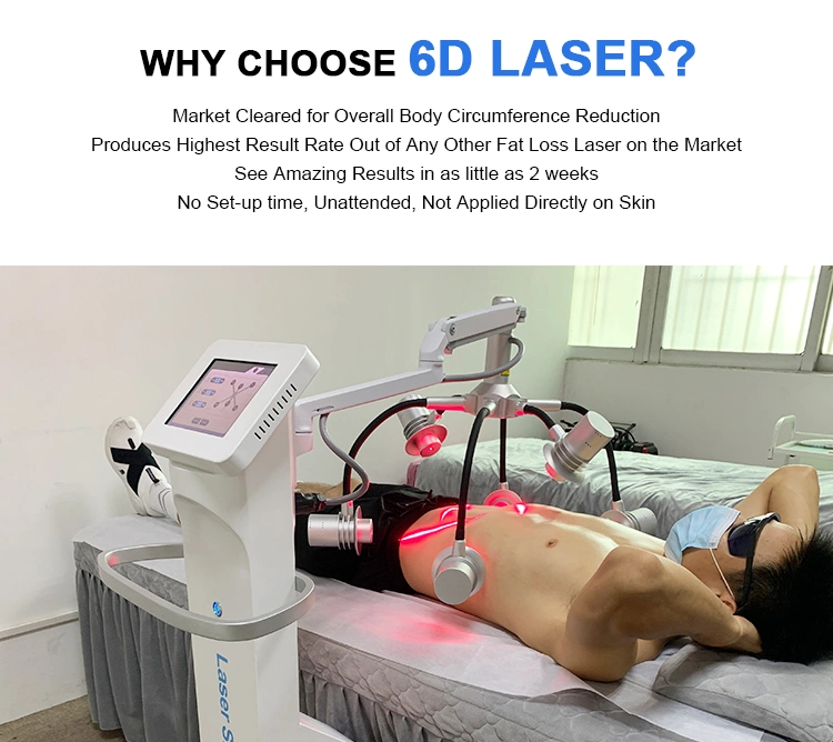6D Laser Non-Invasive Cold Laser Slimming Red Light High Power for Weight Loss Equipment