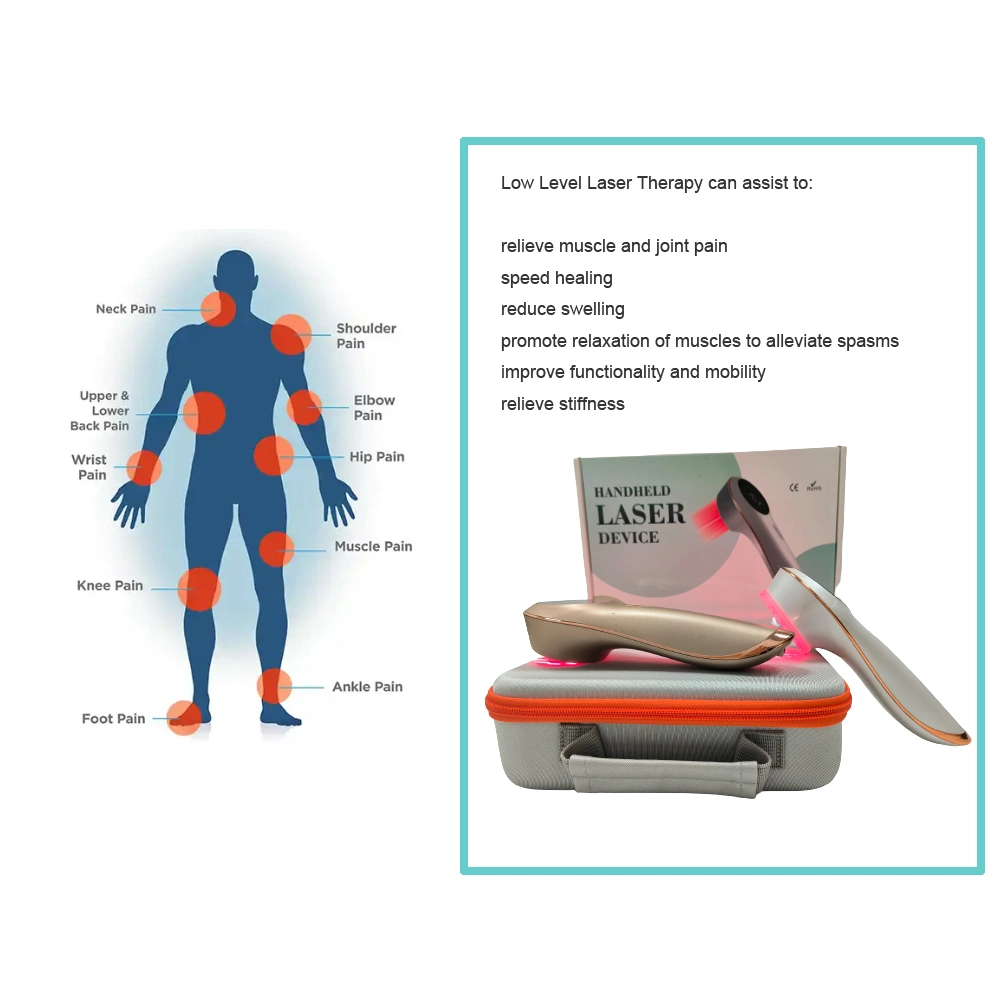 Home Use Handheld Laser Therapy Device Physical Therapy Equipment Infrared Pain Relief Device